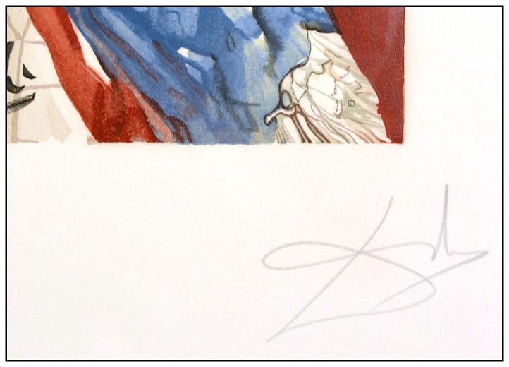 Salvador Dali Original Etching Plate F L'art De Aimer Hand Signed Framed Artwork - 3