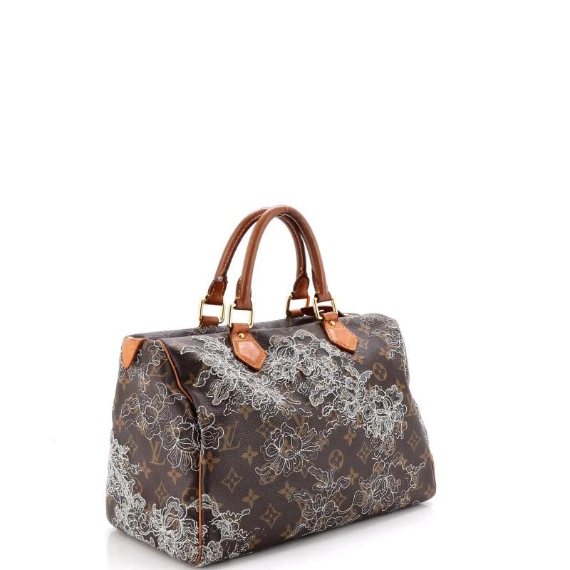 Louis Vuitton Speedy Handbag Limited Edition Monogram Dentelle 30 - 2