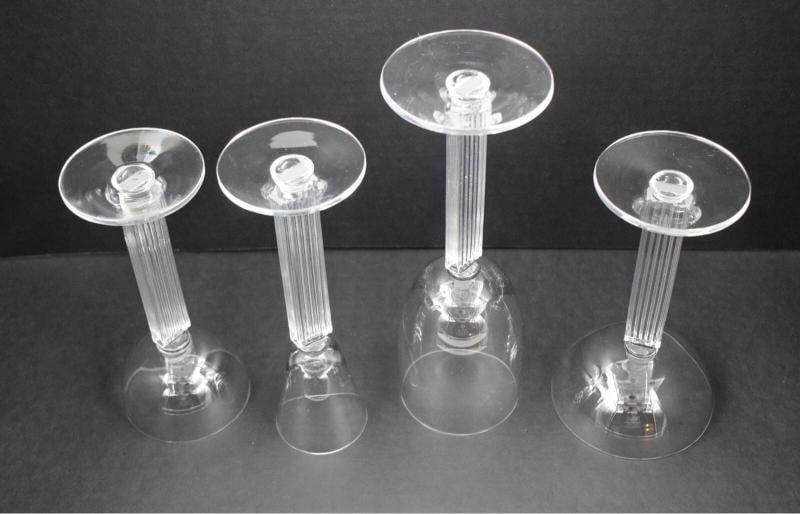 Rare Libbey Embassy 4 Pc Set Glasses, Designed by Walter Dorwin Teague - 9