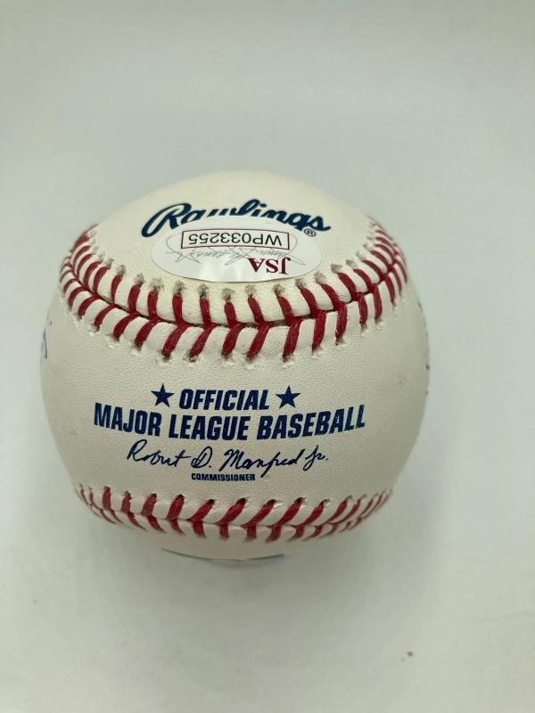 Ozzie Smith Full Name Signed Heavily Inscribed STAT Baseball JSA COA - 4