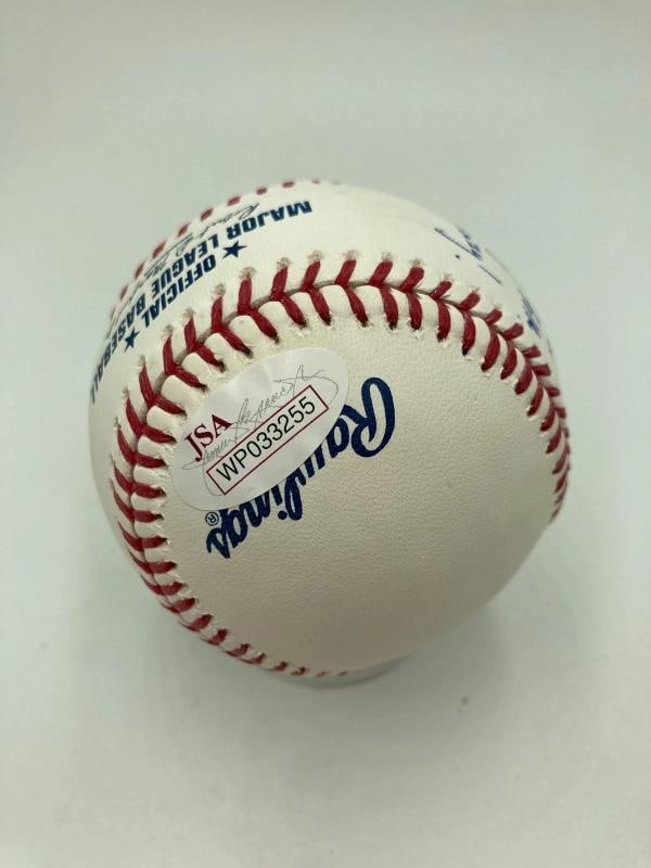 Ozzie Smith Full Name Signed Heavily Inscribed STAT Baseball JSA COA - 5