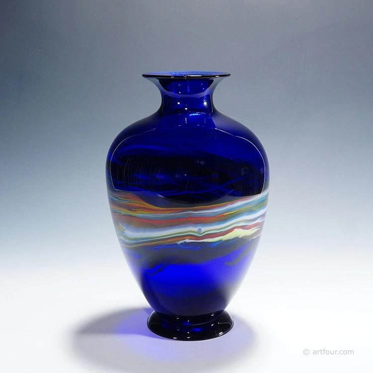 Art Glass Vase by Gianni Versage for Vetreria Archimede Seguso ca. 1990s - 2