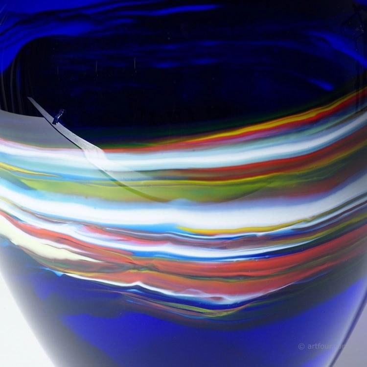 Art Glass Vase by Gianni Versage for Vetreria Archimede Seguso ca. 1990s - 6