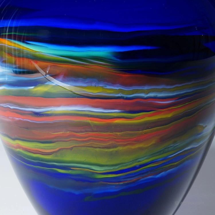 Art Glass Vase by Gianni Versage for Vetreria Archimede Seguso ca. 1990s - 7