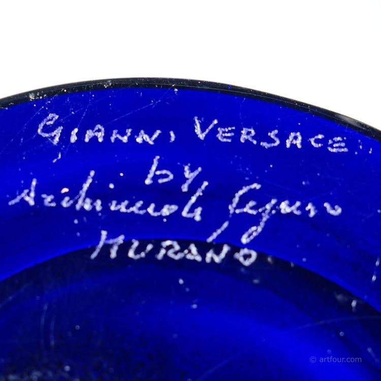 Art Glass Vase by Gianni Versage for Vetreria Archimede Seguso ca. 1990s - 9
