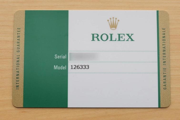 2019 CARD ROLEX DATEJUST 41 126333 BLACK FACTORY DIAMOND 18K GOLD STEEL WATCH - 6