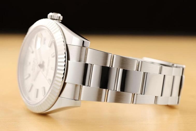 2024 CARD ROLEX DATEJUST 41 126334 SILVER DIAL 18K GOLD STEEL OYSTER WATCH - 4