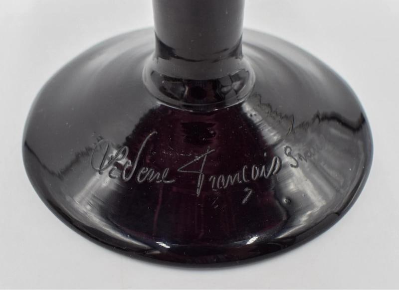 Schneider Le Verre Francais Cameo Art Glass Vase-Centerpiece Made for Ovingtons - 5