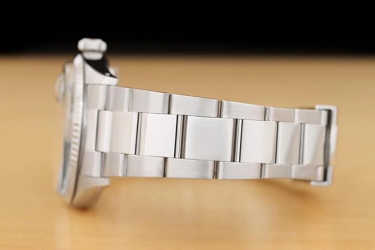 ROLEX MENS DATEJUST 16014 18K WHITE GOLD STEEL ICE BLUE DIAL OYSTER BAND WATCH - 5