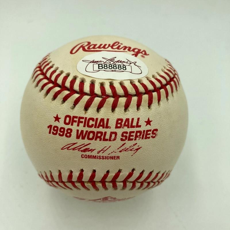 Derek Jeter Signed Official 1998 World Series Baseball With JSA COA - 2
