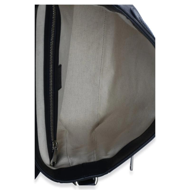 Gucci Blue Black Tender GG Supreme Dollar Calfskin Ophidia Messenger Bag - 2