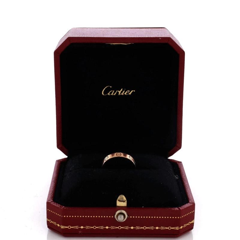 Cartier Love Wedding Band Ring 18K Rose Gold - 2