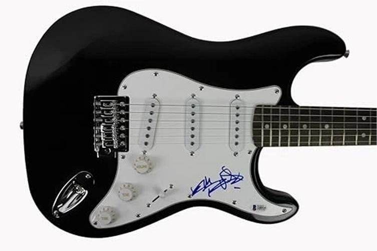 Keith Richards Rolling Stones Authentic Signed Black Electric Guitar BAS #A80519 - 2