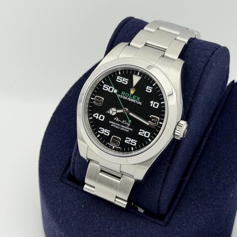 2025 Service Card Rolex Air King 116900 40mm Black Dial Stainless Steel - 5