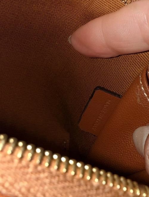 Celine Mini Triomphe Canvas Clutch on Chain White & Tan - 10