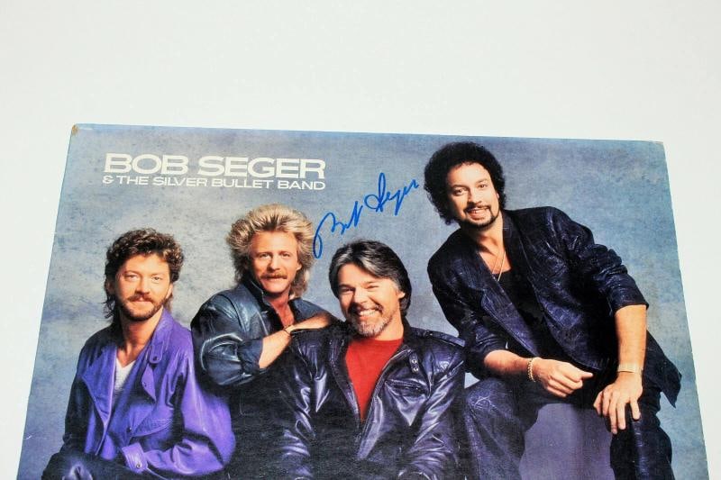 BOB SEGER SIGNED AUTHENTIC 'LIKE A ROCK' VINYL ALBUM RECORD LP BECKETT COA BAS - 2