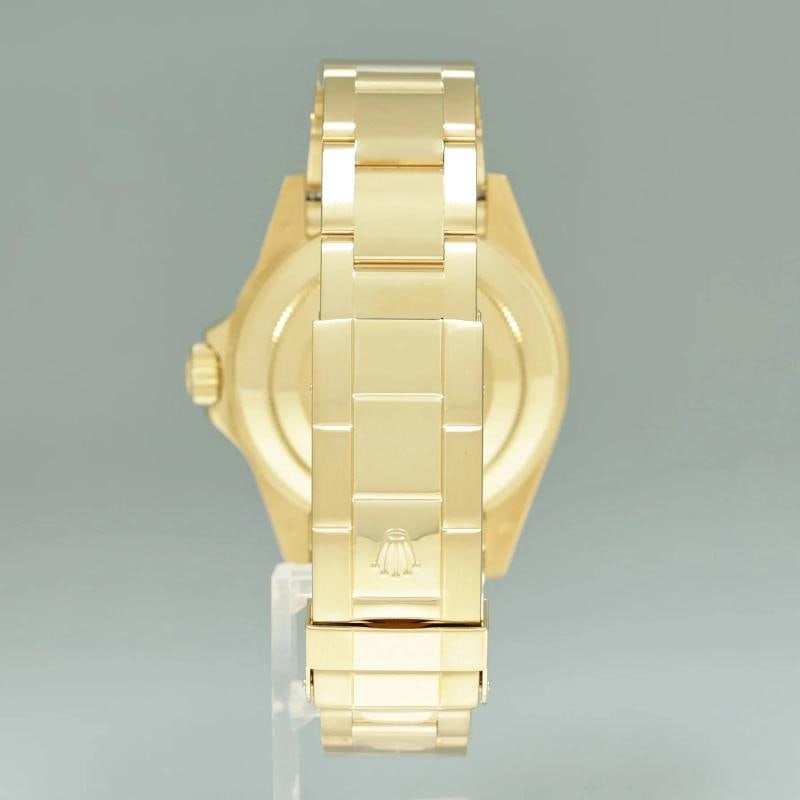 MINT 2007 Rolex 16618LB Submariner 40mm Yellow Gold Blue Sunburst Dial Watch Box - 5