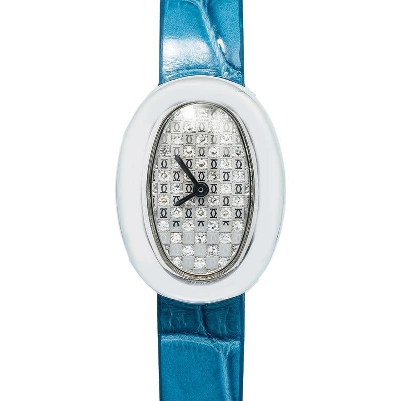 Cartier Baignoire 2369 WB511631 18k White Gold Factory Diamond Dial Women's 18mm: Condition: Pre-owned - Good: This item has been gently used but is in good condition. It might have a few signs ... Read moreabout the conditionPre-owned - Good: This item has been gently used but is 