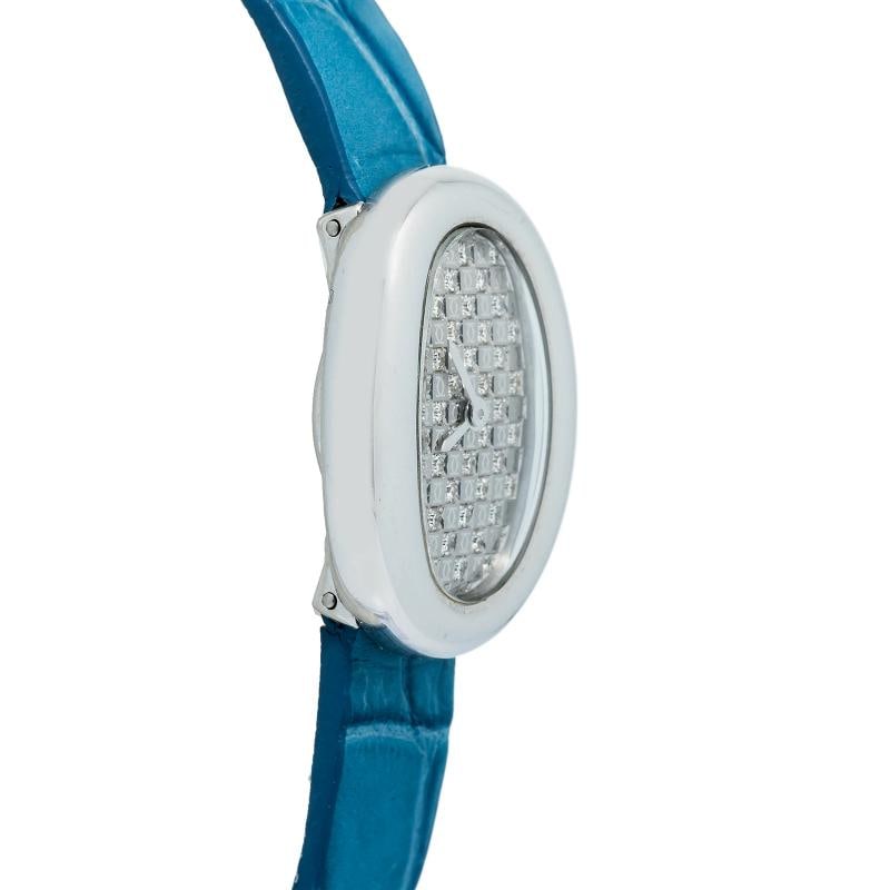 Cartier Baignoire 2369 WB511631 18k White Gold Factory Diamond Dial Women's 18mm - 4