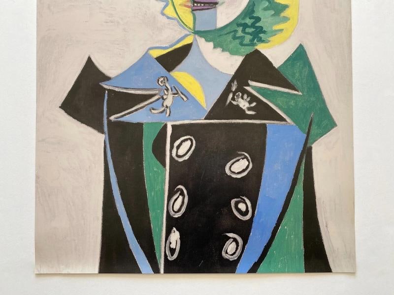 PABLO PICASSO LITHOGRAPH PRINT FRENCH MUSEUM POSTER PORTRAIT NUSCH ELUARD 1937 - 3