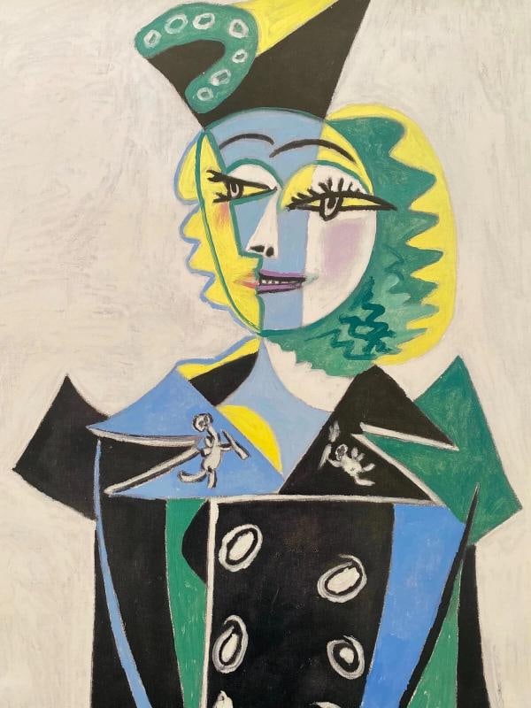 PABLO PICASSO LITHOGRAPH PRINT FRENCH MUSEUM POSTER PORTRAIT NUSCH ELUARD 1937 - 4