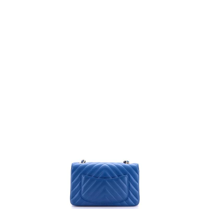 Chanel Classic Single Flap Bag Chevron Lambskin Mini - 3
