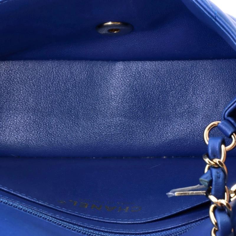 Chanel Classic Single Flap Bag Chevron Lambskin Mini - 5