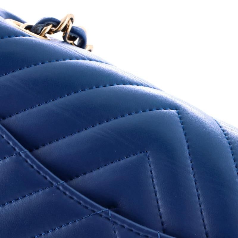 Chanel Classic Single Flap Bag Chevron Lambskin Mini - 6