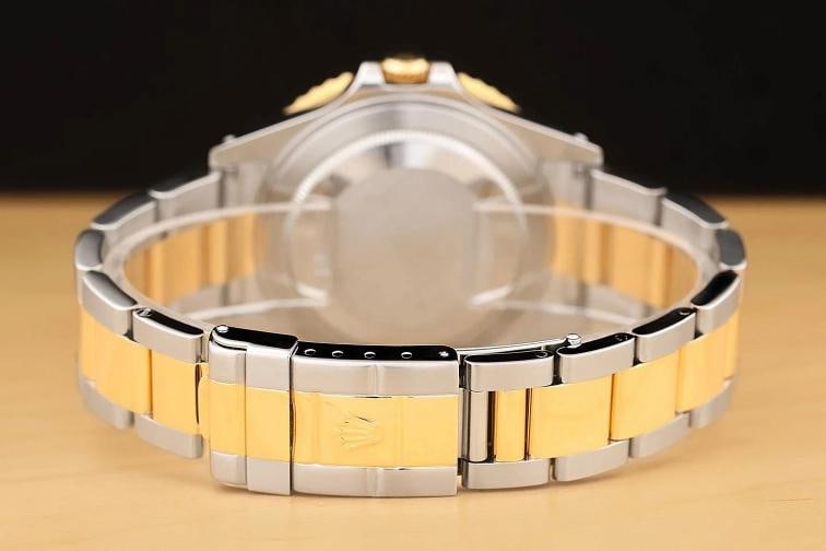 2007 CARD ROLEX GMT MASTER II 40MM 16713 SERTI RUBY DIAMOND 18K GOLD STEEL WATCH - 7
