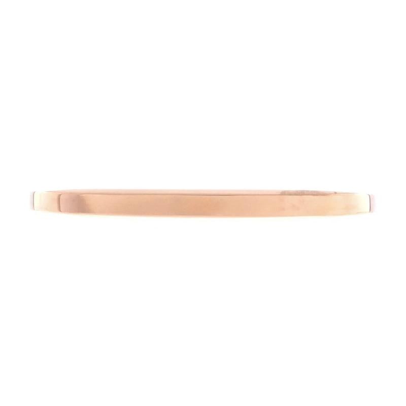 Tiffany & Co. Lock Bangle Bracelet 18K Rose Gold and 18K White Gold with Half - 3