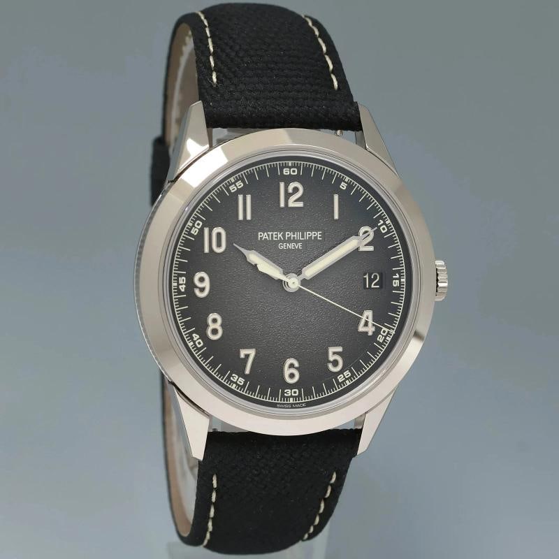 2023 PAPERS MINT Patek Philippe 5226G 40mm White Gold Black Dial Leather Watch - 3