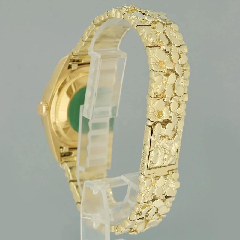 Rolex 18238 President Day-Date Champagne Nugget Double Quickset Yellow Gold - 5