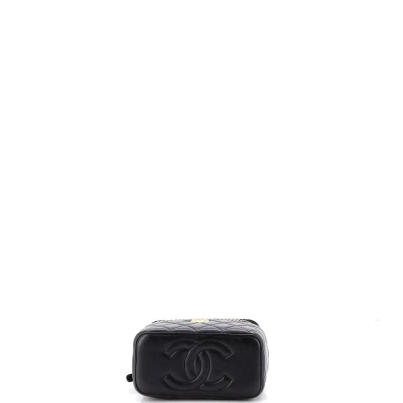 Chanel Pick Me Up Top Handle Vanity Case with Chain Quilted Lambskin Small - 4