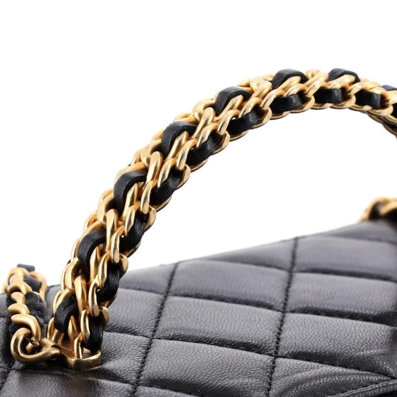 Chanel Pick Me Up Top Handle Vanity Case with Chain Quilted Lambskin Small - 6