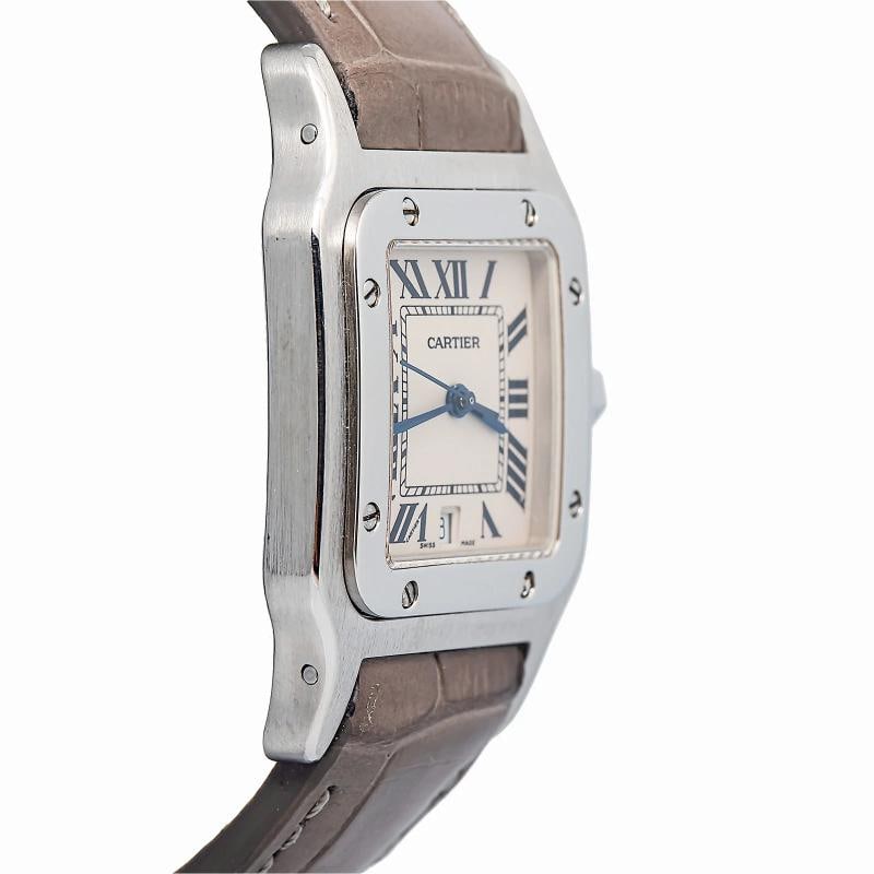 Cartier Santos 1564 Stainless White Dial Quartz Unisex Watch 29mm - 4