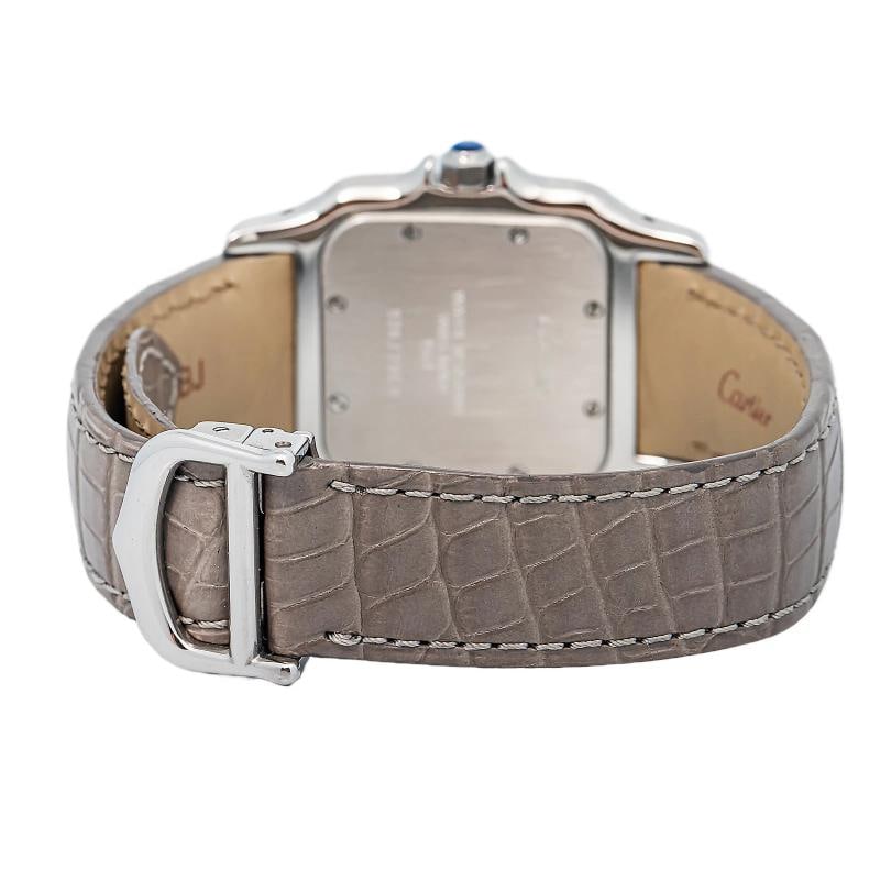 Cartier Santos 1564 Stainless White Dial Quartz Unisex Watch 29mm - 5