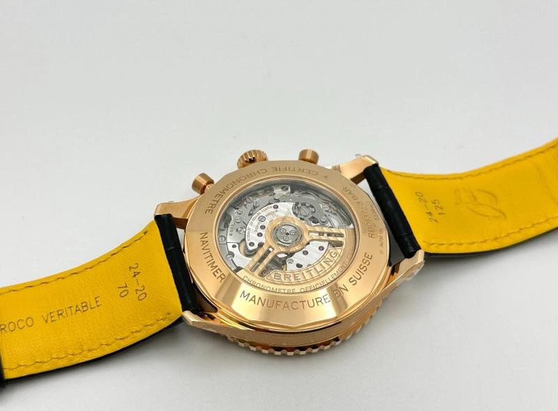 2024 Breitling Navitimer B01 RB0137 46mm Chronograph 18K Gold Box Paper Stickers - 6