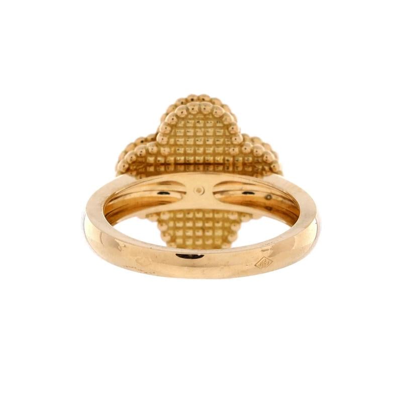 Van Cleef & Arpels Vintage Alhambra Ring 18K Yellow Gold with Mother of Pearl - 3