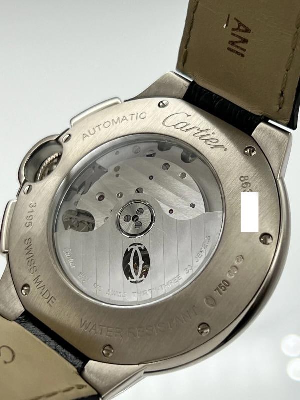 Cartier Ballon Bleu 3195 W6920005 42mm Chronograph 18K White Gold Box Paper - 12