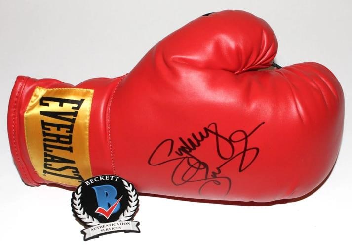 SYDNEY SWEENEY SIGNED BOXING GLOVE CHRISTY MARTIN MOVIE BECKETT COA ACTRESS BAS - 4