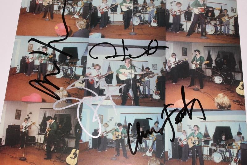 TALKING HEADS BAND SIGNED LIVE LP 1977-1979 ALBUM VINYL BECKETT COA DAVID BYRNE - 3