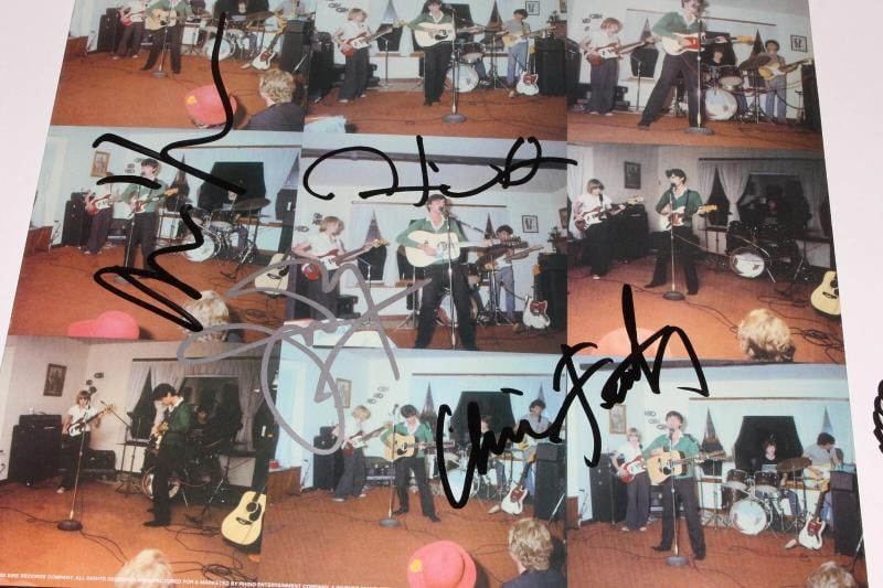 TALKING HEADS BAND SIGNED LIVE LP 1977-1979 ALBUM VINYL BECKETT COA DAVID BYRNE - 4