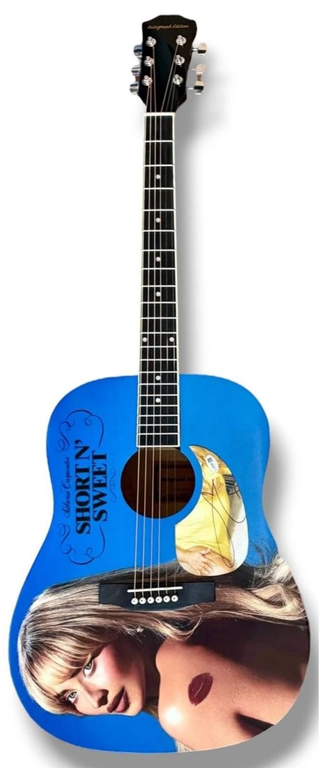 Sabrina Carpenter Signed Guitar Custom Graphics JSA COA Short N Sweet - 3