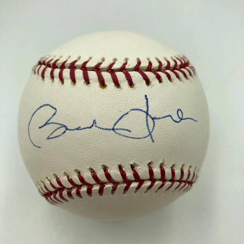 President Barack Obama Single Signed Baseball JSA COA Rare Ballpoint Signature: Industry: Presidential,President: Barack Obama,Signed: Yes,Autograph Authentication: James Spence (JSA),Original/Reproduction: Original,Country of Origin: United States