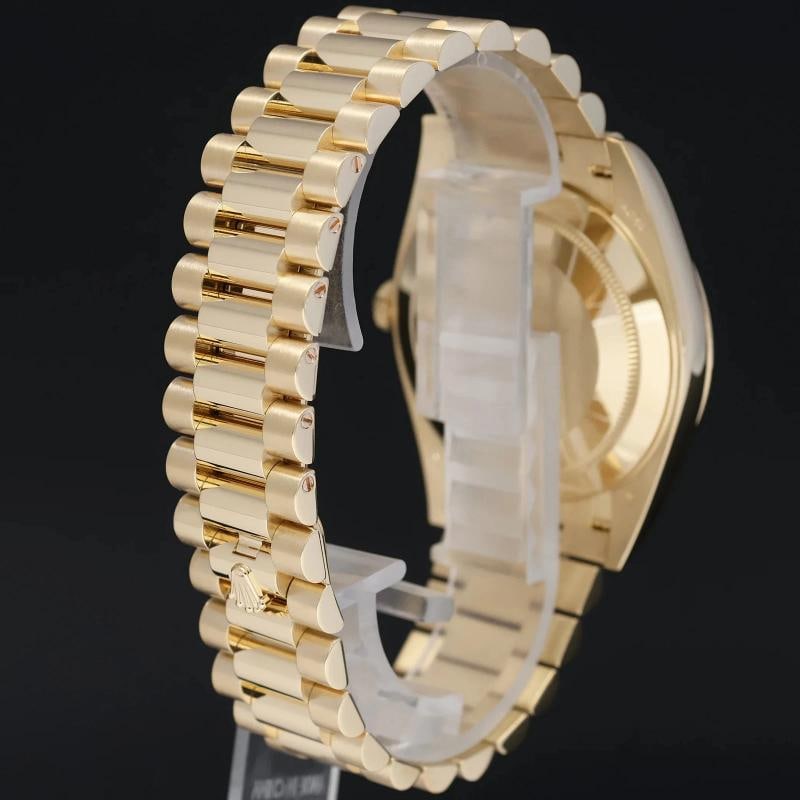 2023 MINT Rolex 228238 Day-Date 40 President Silver Roman Gold Watch Box - 6