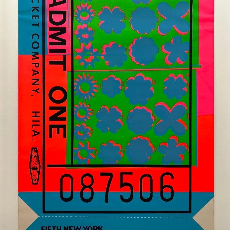 ANDY WARHOL RARE 1967 MCM SILKSCREEN PRINT FRAMED 5TH NY FILM FESTIVAL XL POSTER - 8