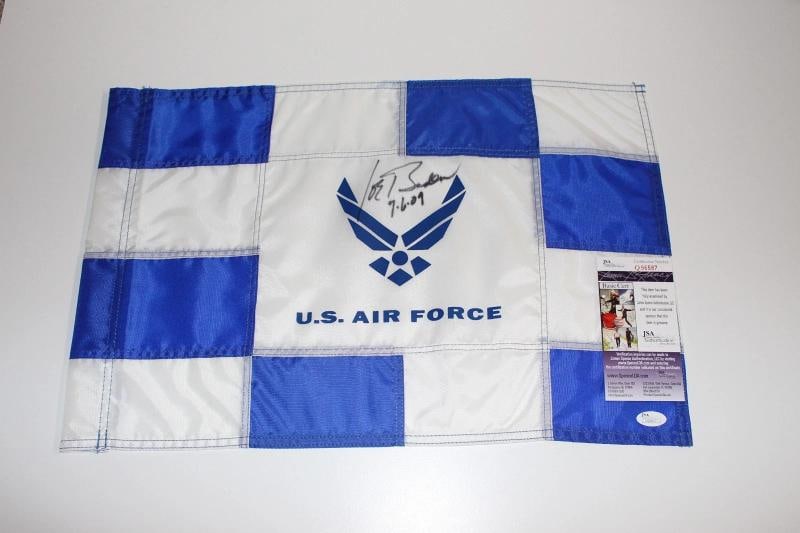 VICE PRESIDENT JOE BIDEN SIGNED UNITED STATES AIR FORCE FORCE PIN FLAG JSA COA: President: Joe Biden,Country of Origin: United States