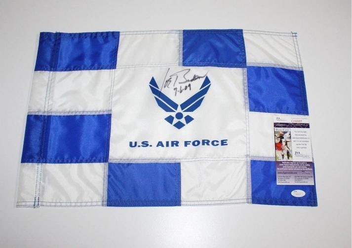 VICE PRESIDENT JOE BIDEN SIGNED UNITED STATES AIR FORCE FORCE PIN FLAG JSA COA - 3
