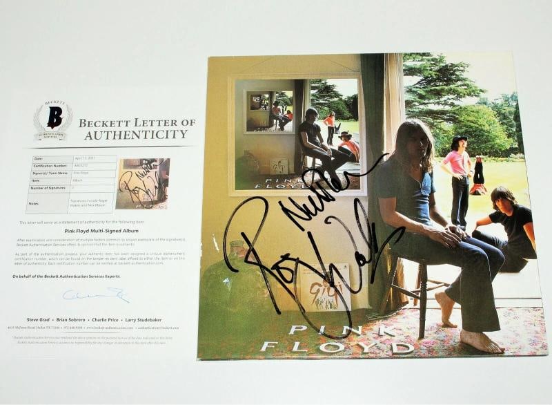 ROGER WATERS NICK MASON BAND SIGNED PINK FLOYD UMMAGUMMA VINYL ALBUM BECKETT COA: Original/Reproduction: Original,Object Type: Record,Autograph Authentication: Beckett,Industry: Music,Country of Origin: United States