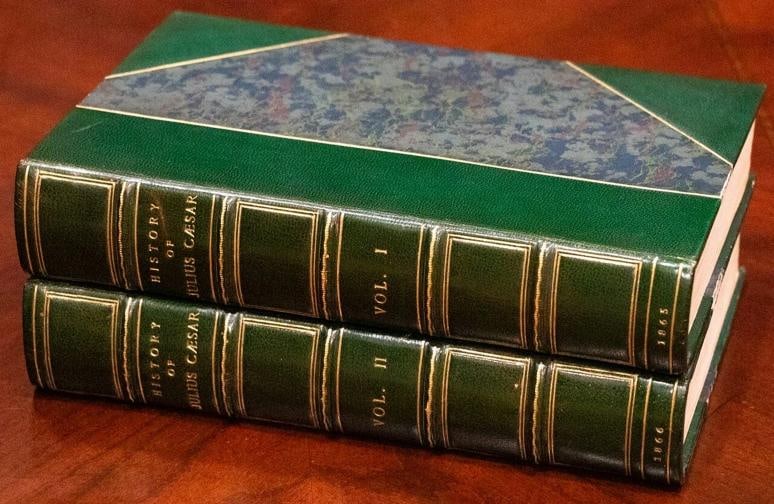 Napoleon III / History of Julius Caesar 1st Edition 1865: Author: Napoleon III,Country of Origin: United States of America,Publisher: Harper & Brothers,Year Printed: 1865,Special Attributes: 1st Edition,Binding: Leather,Original/Facsimile: Original History o